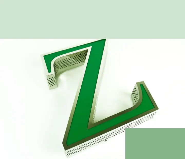 Rim face -kirjain sivurei’illä