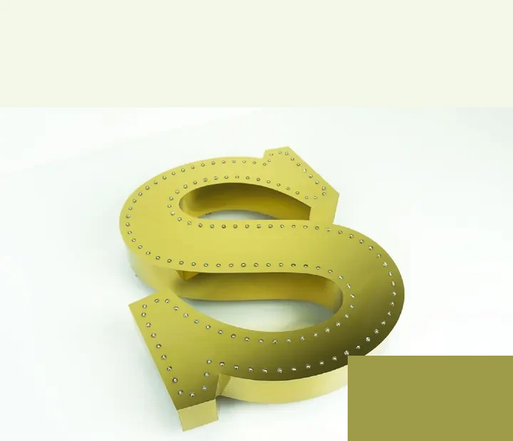 Tasokirjain mini-LEDeillä